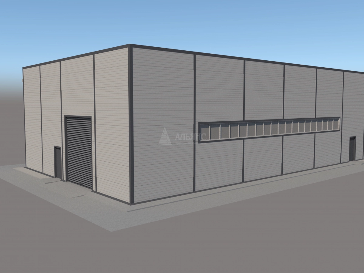 3D визуализация СТО из сэндвич-панелей - фото 12
