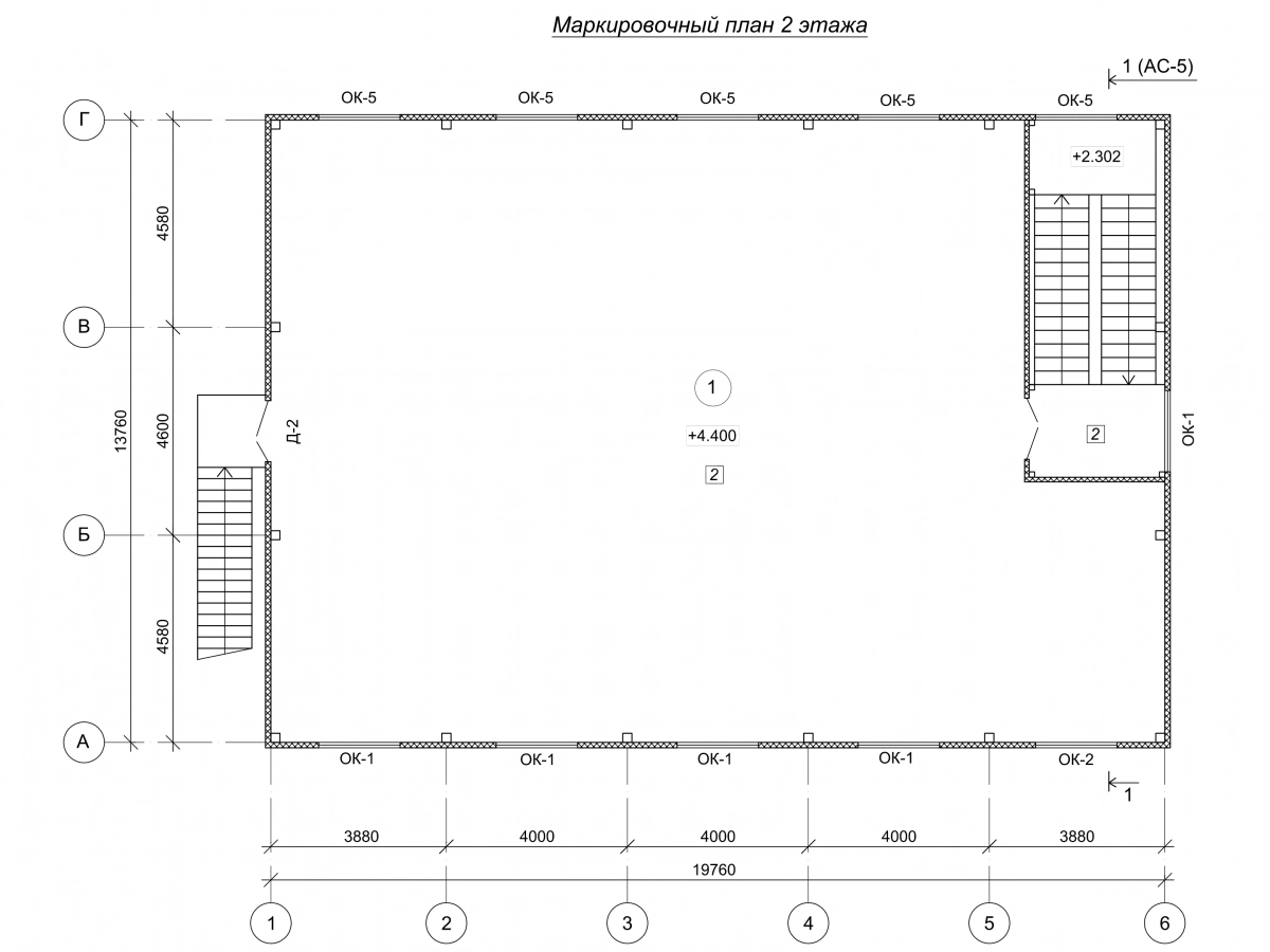 Планировка Торговый центр из сэндвич панелей -  фото 2