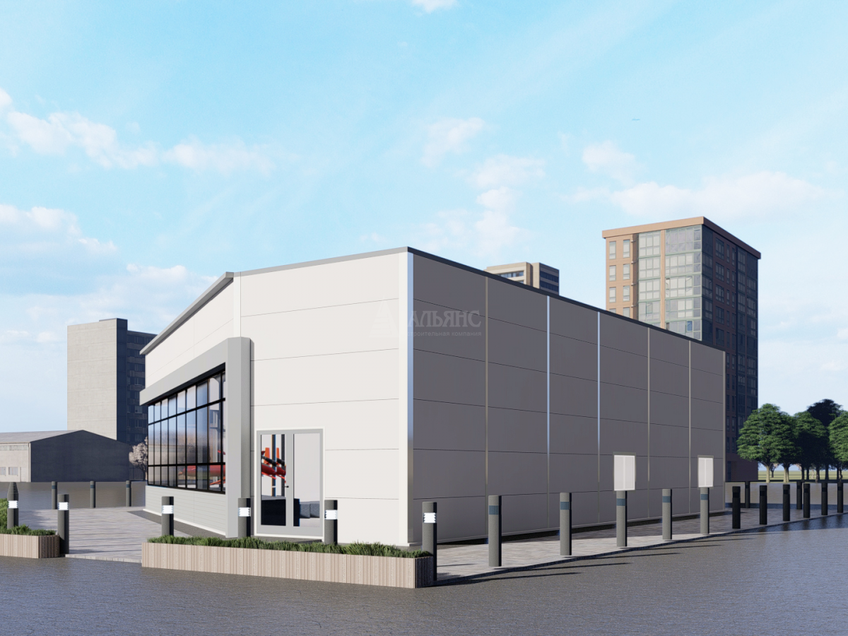 3D визуализация Проект музея из сэндвич-панелей - фото 6