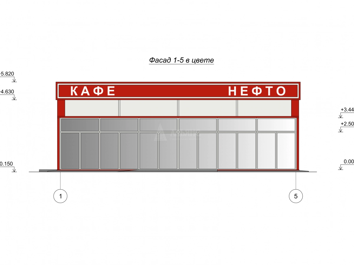 3D визуализация Кафе из сэндвич-панелей - фото 8