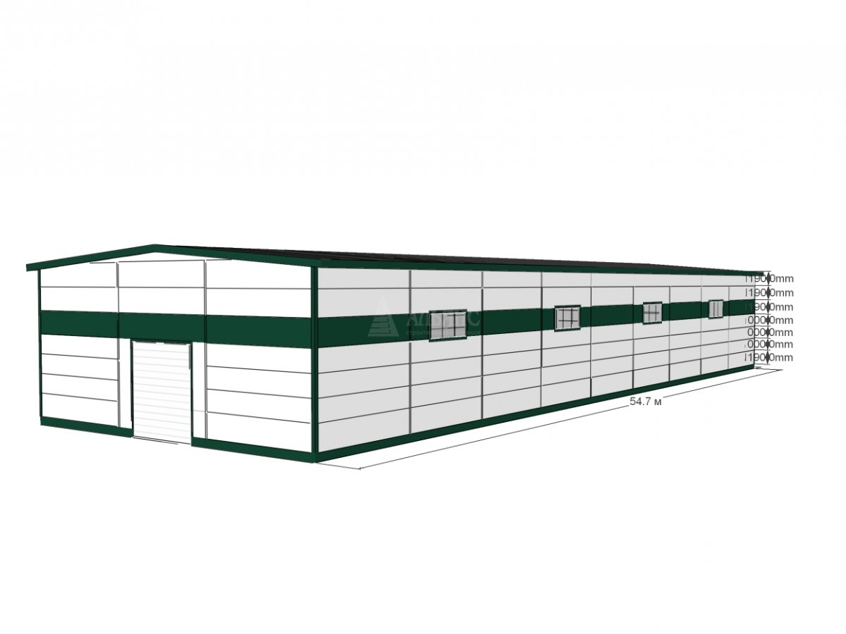 3D визуализация СТО из сэндвич-панелей - фото 14